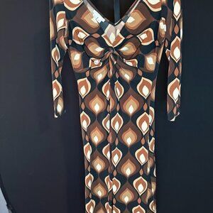 London Times Vintage Geometric Dress